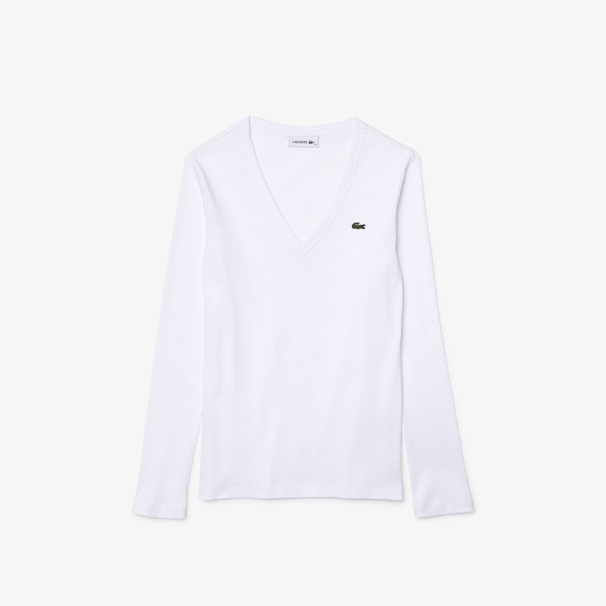 lacoste v neck tee