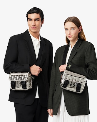 The Blend Silver Messenger Bag