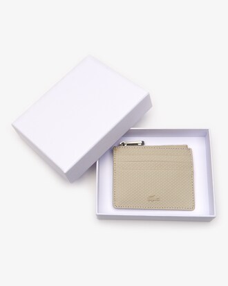 Men's Chantaco Matte Piqu&eacute; Leather Zip 6 Card Holder