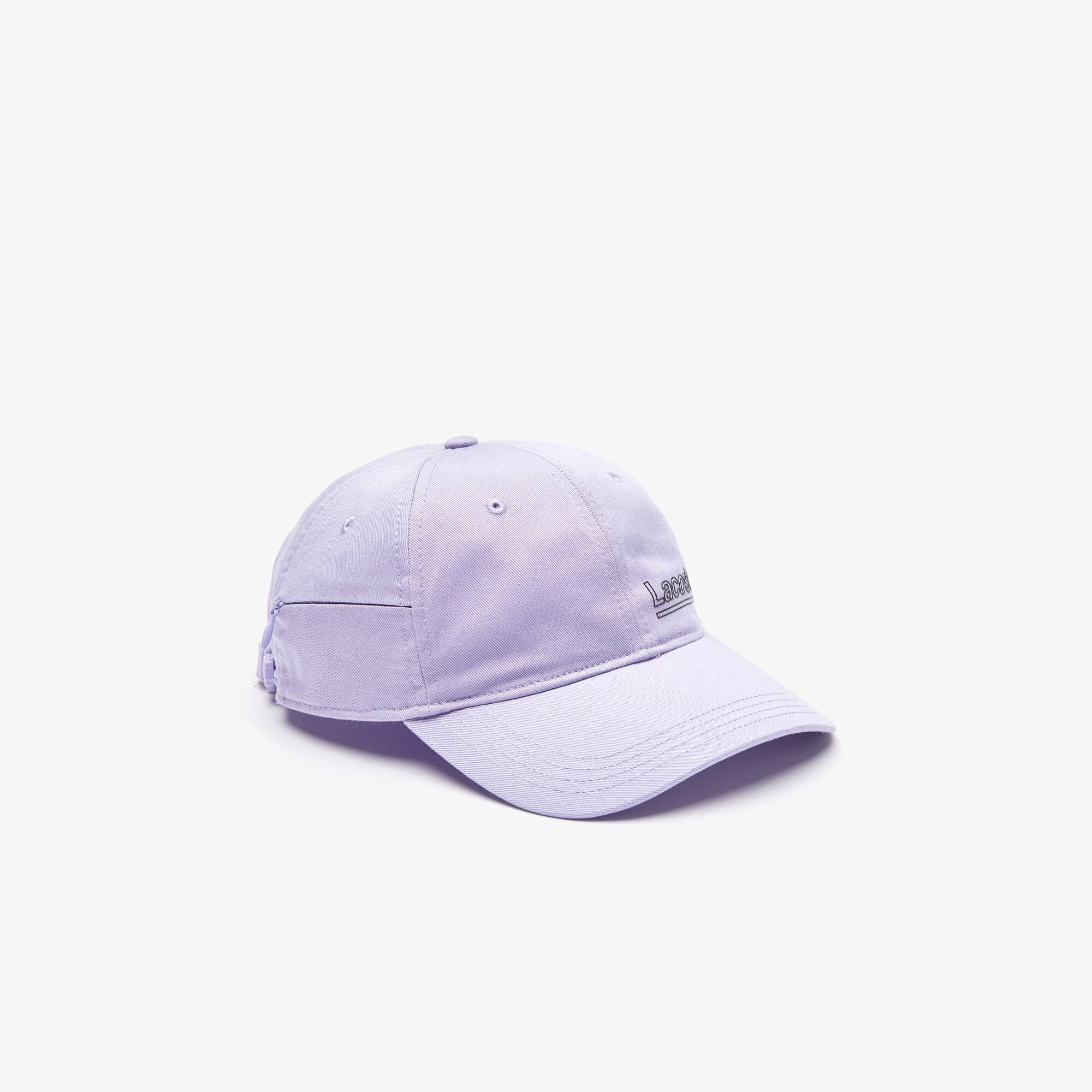 purple lacoste hat