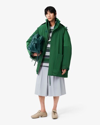 Lacoste x Wang Yibo Loose Fit Striped Piqu&eacute; Polo Shirt