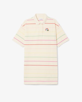 Striped Cotton Polo Dress