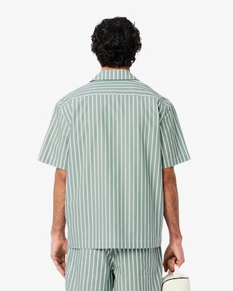 Relaxed Fit Striped Short Sleeved Shirt