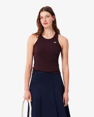 Slim Fit Ribbed Cotton Tank Top