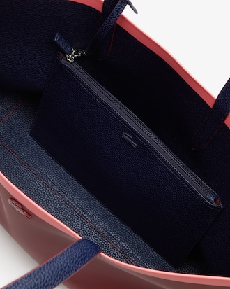 Women's Anna Reversible Contrast Band Coated Canvas Tote Bag