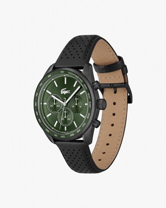 Boston Leather Chronograph Watch