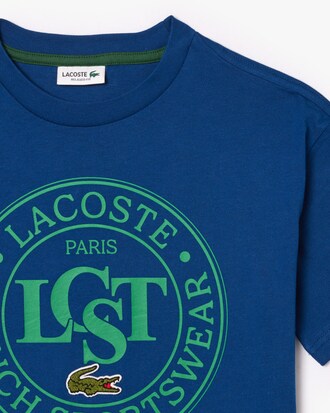Contrast Badge Cotton T-shirt