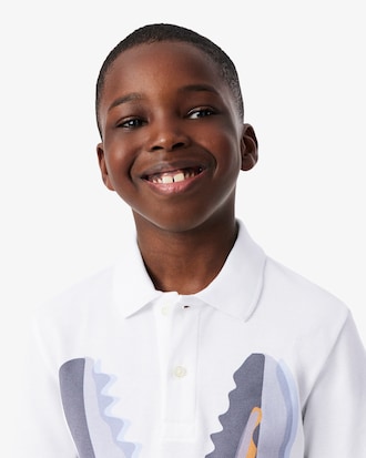 Printed Cotton Polo Shirt