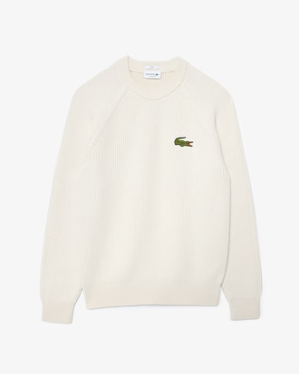 Ribbed Cotton Badge Sweater