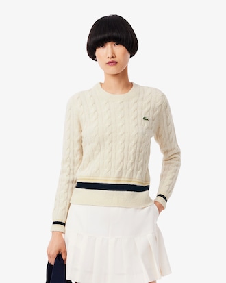 Cable Knit Wool Sweater