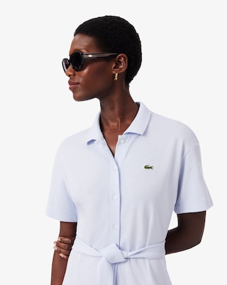 Flared Piqu&eacute; Polo Dress