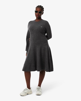 Short Seamless Carded Wool Dress