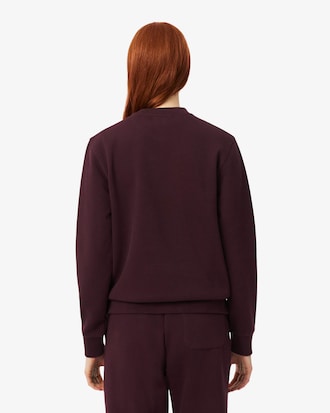 Relaxed Fit Piqu&eacute; Crew Neck Sweatshirt