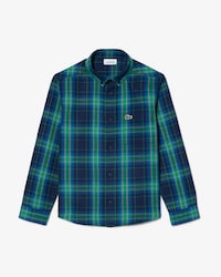 Cotton Twill Plaid Shirt