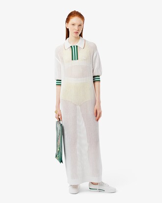 Runway Polo Collar Knit Dress