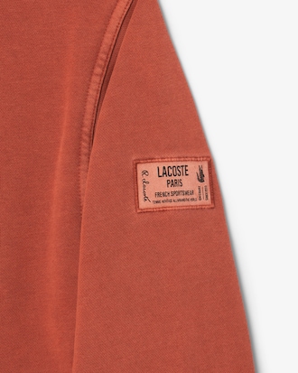 Oversized Wash Effect Zipped Sweatshirt