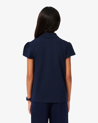 Scallop Collar Mini Piqu&eacute; Polo Shirt