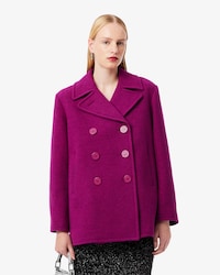 Runway Slub Wool Pea Coat