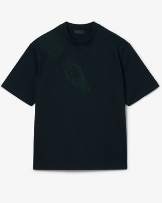 Runway Embroidered Crocodile T-shirt