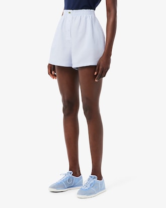 Oversized Linen Blend Shorts