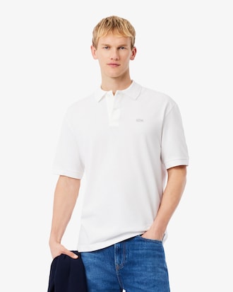 Loose Fit Heavy Piqu&eacute; Polo Shirt