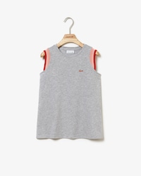Girls' Colourblock Cotton Piqué Top