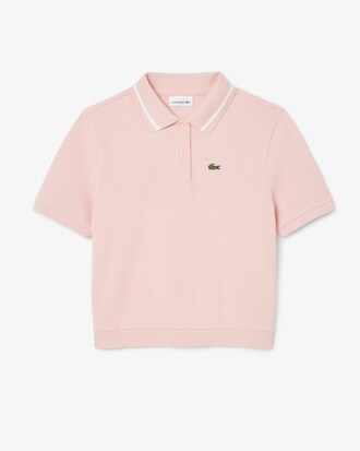 Pleat Back Petit Piqué Polo Shirt