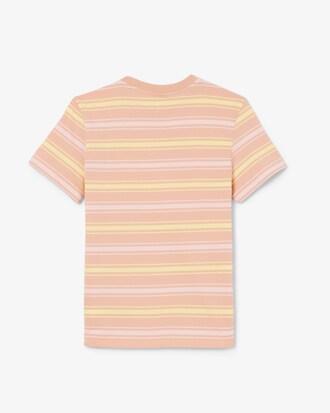 Contrast Stripe Cotton T-shirt
