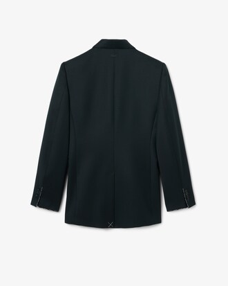 Runway Double Breasted Lightweight Wool Blazer