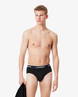3-Pack Plain Cotton Logo Briefs