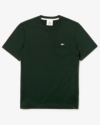 Unisex Lacoste LIVE Pocket Heathered Cotton T-shirt