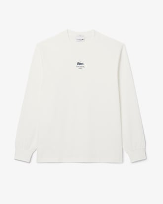 Long Sleeved Lacoste Print T-shirt
