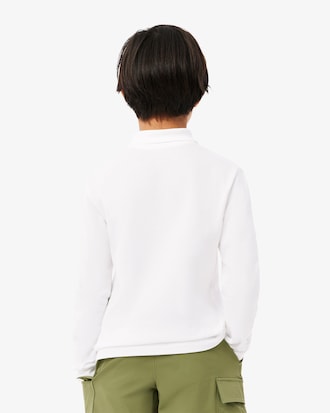 Long Sleeve Petit Piqué Polo Shirt