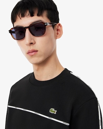 Logo Trim Fleece Sweatshirt