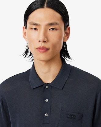 Runway Polo Collar Merino Wool Sweater