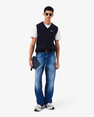 Cable Knit Cotton Sweater Vest