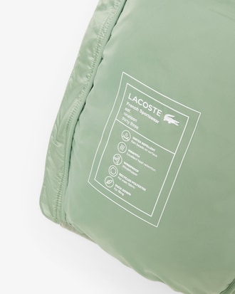 Short Water-Repellent Hooded Puffed Jacket