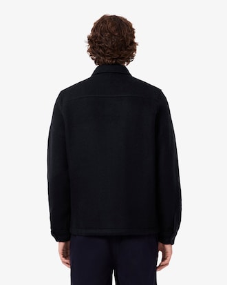 Wool Blend Felt Overshirt