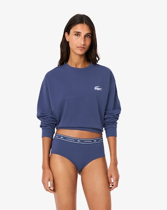 Stretch Cotton Logo Waist Shorts