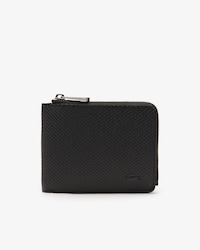 Men's Chantaco Piqu&eacute; Leather 3 Card Zip Wallet