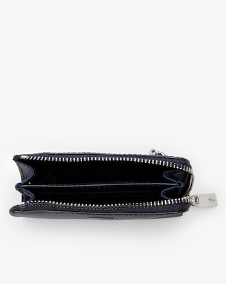 Men's Classic Petit Piqu&eacute; Zip Card Holder
