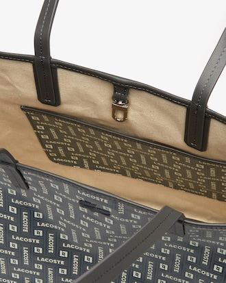 Women's Monogramme Coated Cotton Canvas Tote Bag