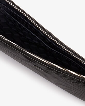 Men's Chantaco Matte Piqu&eacute; Leather Zip Document Holder