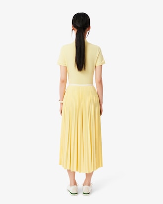 Long Pleated Elasticated Waist Skirt