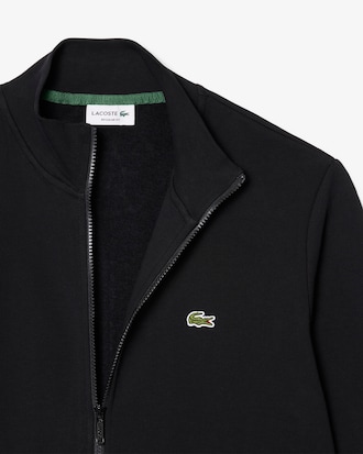 Zip-Up High Neck Fleece Sweatshirt