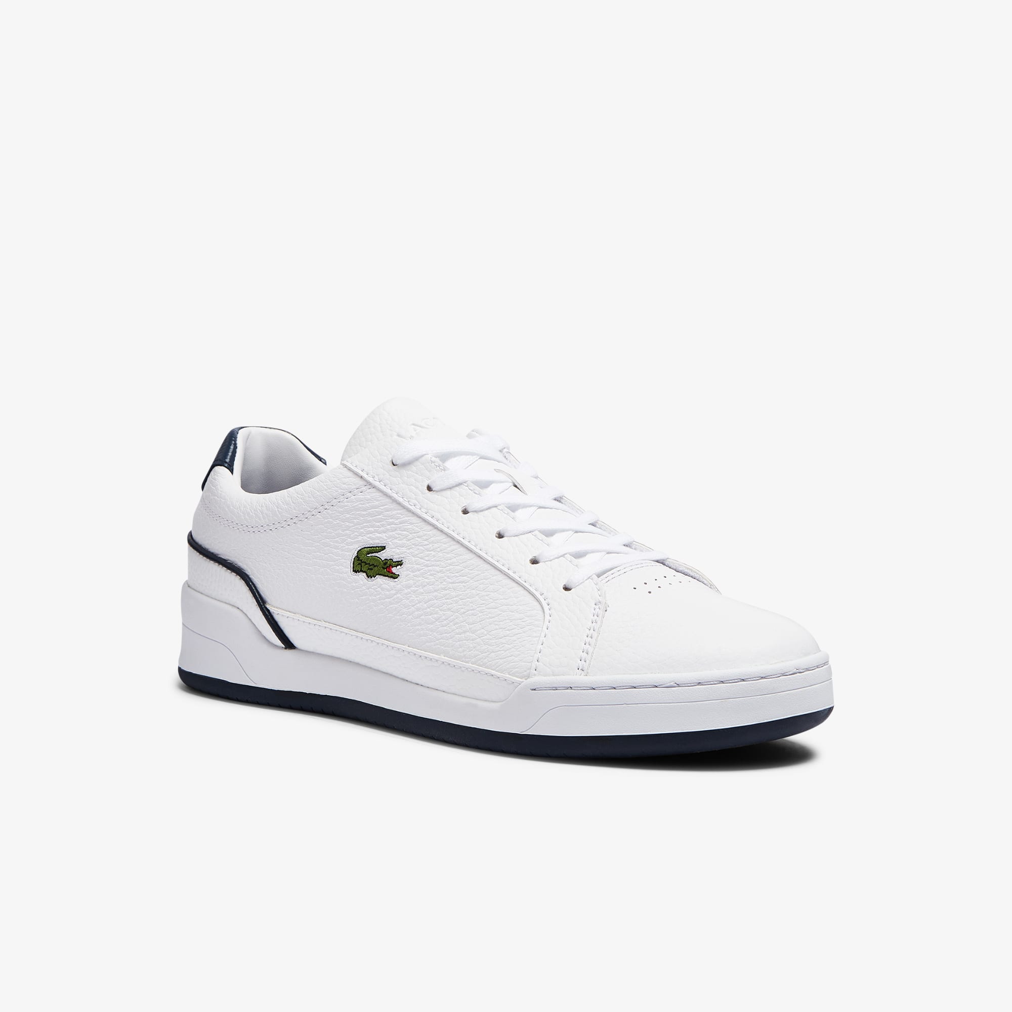 lacoste challenge leather trainer