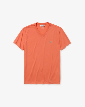 Lightweight Cotton Pima V Neck T-shirt