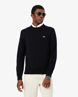 Monochrome Crew Neck Cotton Sweater