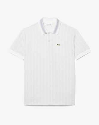 Classic Fit Monogram Jacquard Polo Shirt