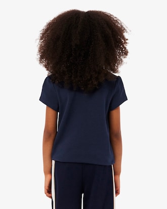 Scalloped Collar Piqu&eacute; Polo Shirt